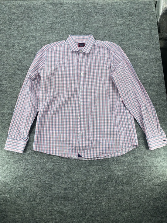 UNTUCKit Other - UNTUCKit Pink Blue Plaid Button Front Shirt XXL Wrinkle Free